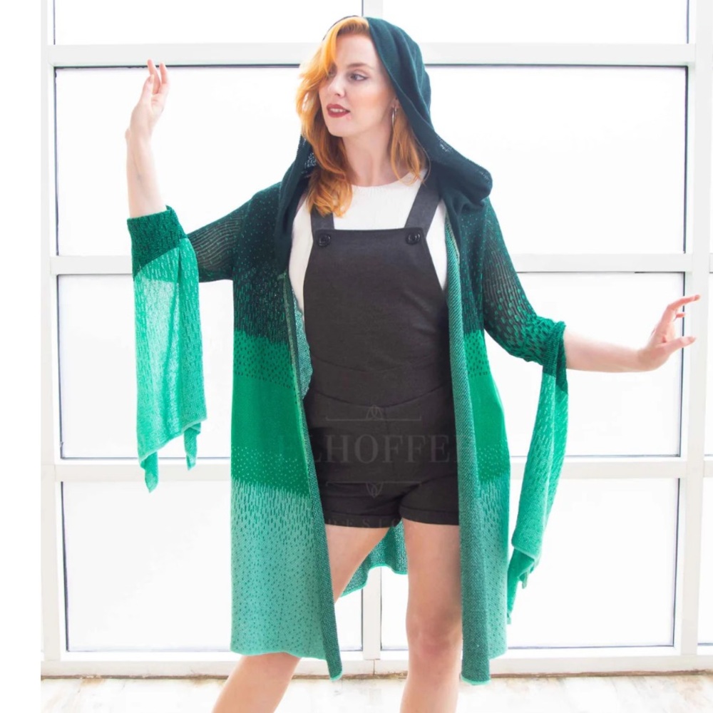 Elhoffer Design ESSENTIAL SUNSET LONGLINE lucky green ombre sample small
